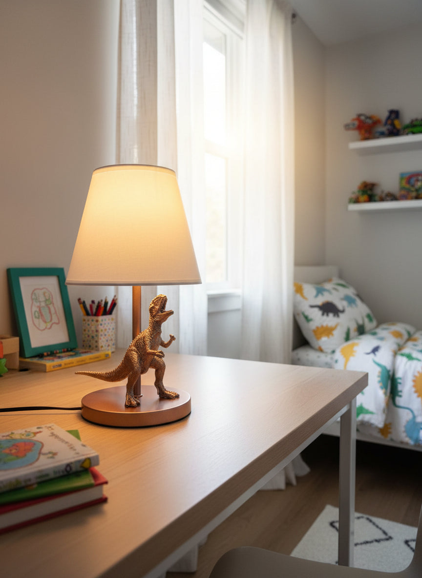 Kinderlampe bravery in bronze