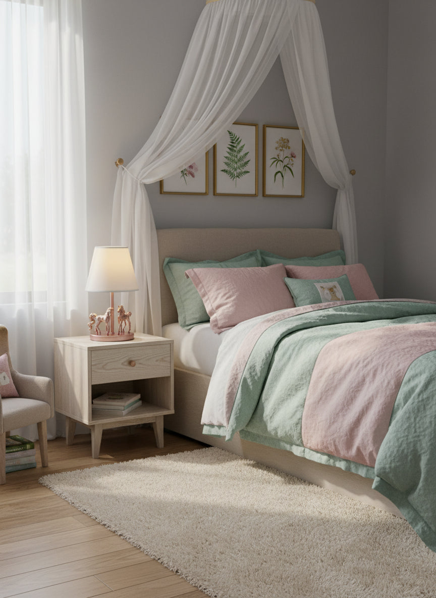 Kinderlampe shining side by side