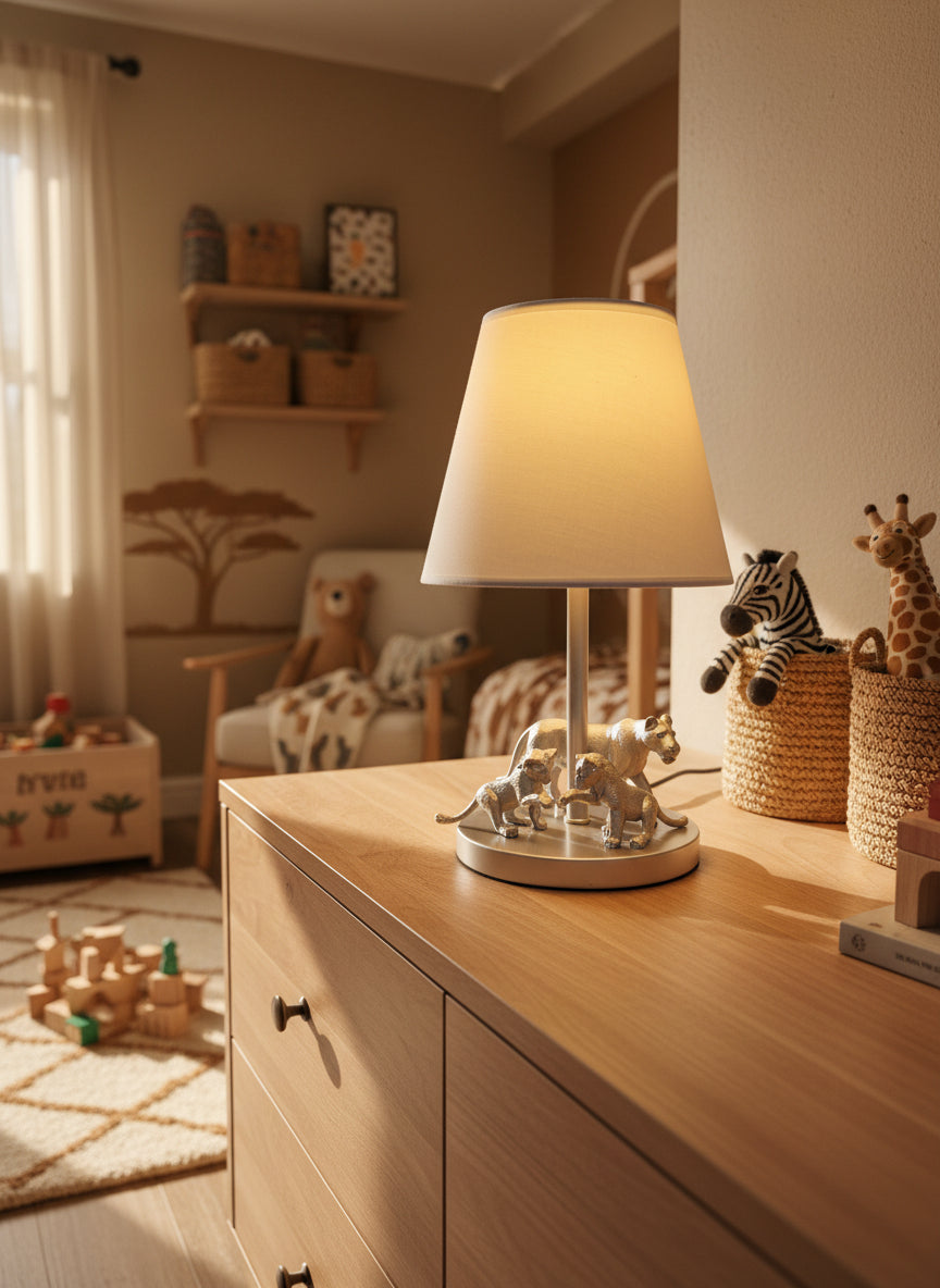 Kinderlampe two spirits rising under her light